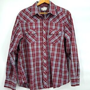Wrangler Wrancher Pearl Snap Long Sleeve Shirt